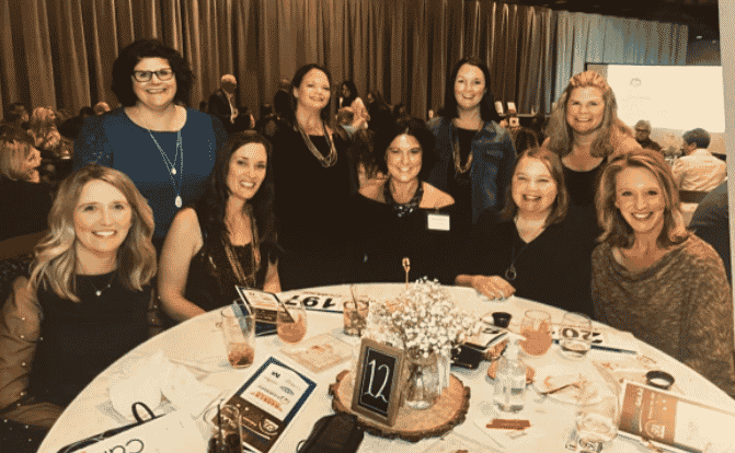Complete Mobile Dentistry/Complete Dental Staffing President Lisa Hartig and friends at Tellurian's Annual 'Not-a-Gala'​ event